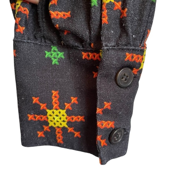 Farm Rio Macaw Night Linen-Blend Mini Dress Pockets Linen Viscose Size XS - Picture 5 of 15